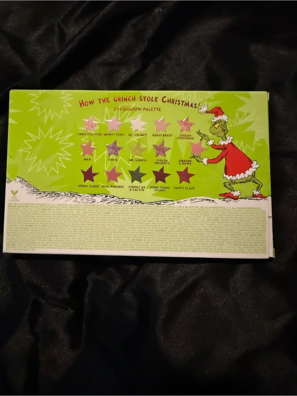 Grinch Eyeshadow Palette